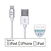 Gear Beast WI069 6-feet Aluminum Lightning Charging Cable for for iPhone 6s / 6s Plus / 6/6 Plus / 5 / iPad/iPad Pro/iPad Air/iPad Mini - Silver (Apple Certified)