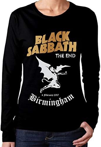 Wenlitee Black Sabbath Classic Women's Long Sleeve T Shirt Black