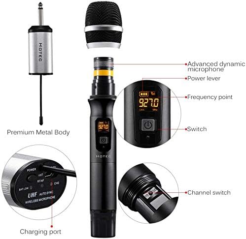 Mini microphone receiver with battery, cable, and audio capabilities, priced at $28.99 as of August 9, 2023.