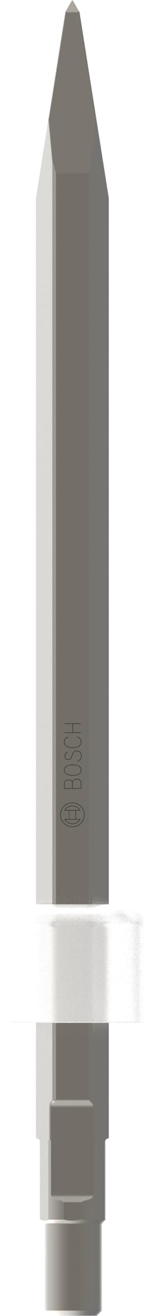 Bosch 1x PRO Hex 19-4C Pointed Chisel, Shank with Turned Down Collar (for Concrete, Brick, Ø mm, Professional Accessory Demolition Hammer)