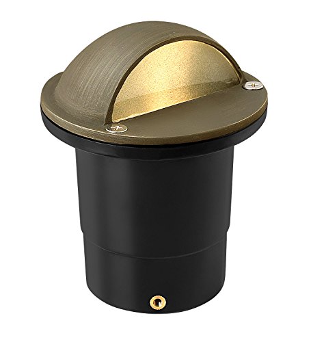 Hinkley Lighting Eyebrow Well Light - Eyebrow In-Ground Light That Highlights Important Landscape Features and Increases Home Security, Matte Bronze Finish, Hardy Island Collection, 16707MZ