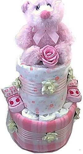 baby shower nappy cake girl