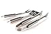 Stainless Steel Grilling Set - Features a Spatula, Tongs and Fork - Perfect for the Grill, BBQ or in the Kitchen - Craft Gorgeous, Barbecue Every Time - BONUS: Silicone Basting Brush + Storage Case