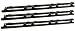 ALEKO 6NGRACK33 Nylon Gear Racks for Sliding Gate Opener Operator Set of 6 3.3 Foot Racks Total 20 Feet