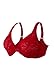 Glamorise Women's Full Figure Wonderwire Front Close Stretch Lace Bra #9245