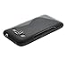 LIKESEA [Black] Stylish Lines Design Silicone Case Soft Protecting Cover for Samsung Galaxy Core Prime SM-G3606