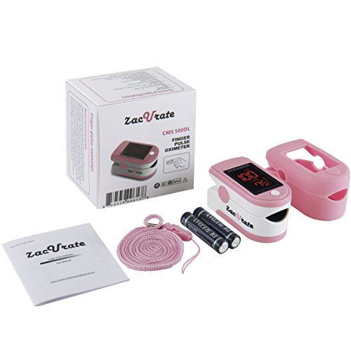 Zacurate Pink Series Fingertip Pulse Oximeter and Blood Oxygen Saturation Monitor (Peach Pink) - Thumbnail 6
