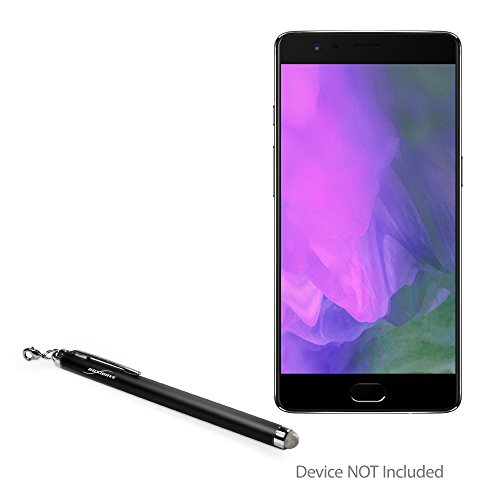 OnePlus OnePlus 5 Stylus Pen, BoxWave [EverTouch Capacitive Stylus] Fiber Tip Capacitive Stylus Pen for OnePlus OnePlus 5 - Jet Black