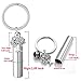 PiercingJ Personalized Engraving Name Stainless Steel Keychain Tree of Life & Cylinder Capsule Locket Cremation Urn Key Ring Keepsake Memorial Ashes Filler Jewelry