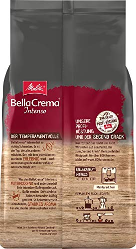 Melitta BellaCrema Intenso, ganze Kaffeebohnen, Stärke 4, 1kg – Bild 4