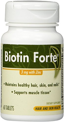 Biotin forte with zinc, 60 tabs (pack of 2)