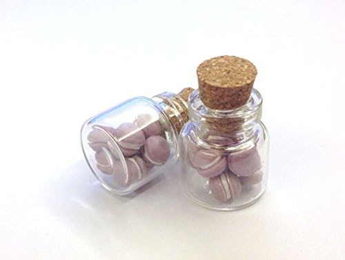 Miniature Macaron Purple in the Glass Jar 1pcs