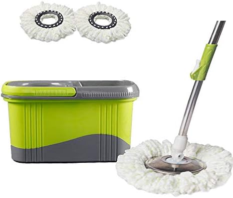Western Home Microfiber Spin Mop and Bucket Floor Cleaning System