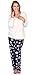 Women's Patricia Cute Fleece Long Sleeve Top and Owl Print Bottom PJ Set
