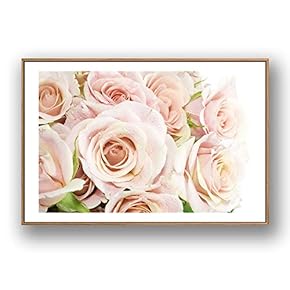 Framed Canvas Wall Art for Living Room, Bedroom Rose Flowers Canvas Prints for Modern Home Decoration Ready to Hang - 16"x24" inches