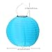 HKBAYI Pack of 6 10 25cm Solar Powered LED Light Chinese Nylon Fabric Lantern Lamp Lighting for Garden Outdoors More Color Choice - no Batteries or Plug Needed (Multi-Colored)