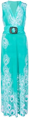 Peacock dress - Cute and comfortable - Size medium - 28-30 inch waist (Medium, Teal)