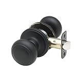 Copper Creek CK2020BC Colonial Passage Door Knob, Black