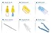 iLifeTech Baby Bottle Cleaning Brushes, Set of 7