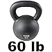 Titan Fitness 60 LB Cast Iron Kettlebell, Single Piece Casting, LB Markings, Full Body Workout