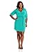 Star Vixen Women's Plus-Size Three-Quarter Sleeve Faux-Wrap Dress