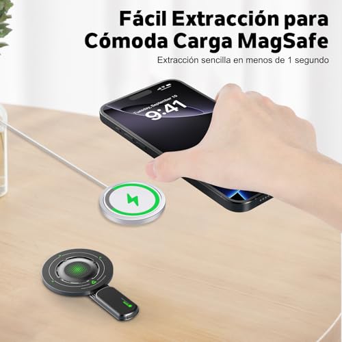 Soporte Magnético para Celular con Anillo, Agarre para Teléfono Mag-safe Mejorado con Imán de Doble Cara, Soporte para Teléfono Compatible con iPhone 17/16/15/14/13/12 Serie, Samsung, Rotación de 360°