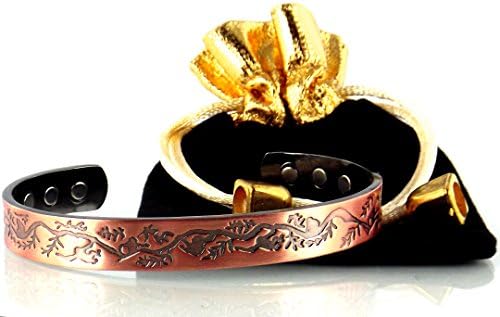 Luxury Copper Magnetic Bracelet For Men &amp; Women-Magnetic Therapy, Jewelry For Joint Pain, Health-Perfect Gift For Your Anniversary-Magnet Field Wristband Bangle