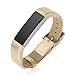 bayite Replacement Leather Watch Bands for Fitbit Alta Gold