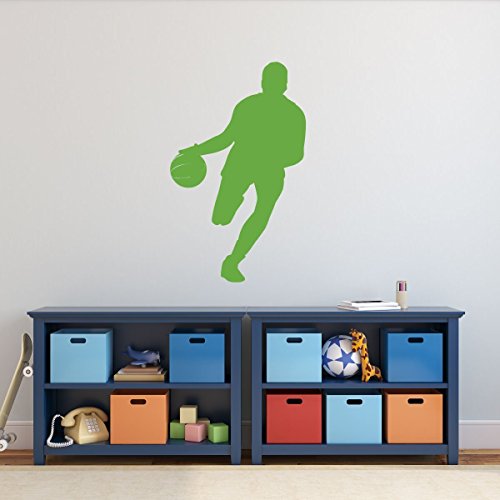Basketball Player Vinyl Wall Decal With Custom Personalized Name Boys Room Decoration