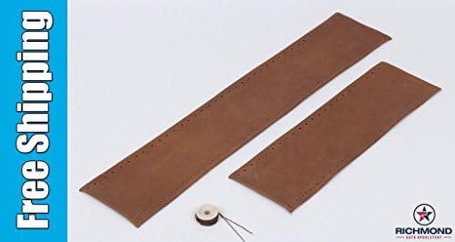 Richmond Auto Upholstery - Leather Steering Wheel Cover with Needle & Thread, King Ranch (Compatible with 2003 Ford F-250 King Ranch)