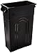 United Solutions Highboy Waste Container, Space Saving Profile & Easy Bag Removal for Indoor or Outdoor use, Black (TI0032)