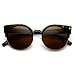 zeroUV - Round Circle Half Frame Semi-Rimless Cateye Sunglasses