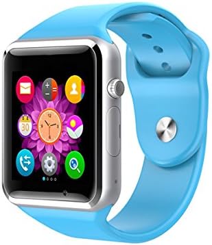 EasyDy Smartwatch Bluetooth Smart Watch Phone Reloj Inteligente Android with Camera E152 (Blue)