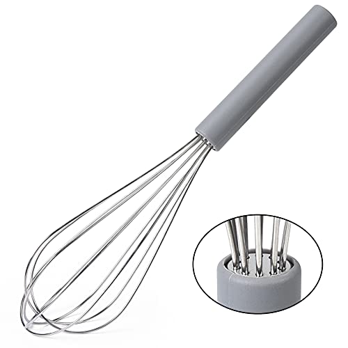 Kinggrand Kitchen Stainless Steel Wire Whisk Egg Beater, Sturdy Kitchen