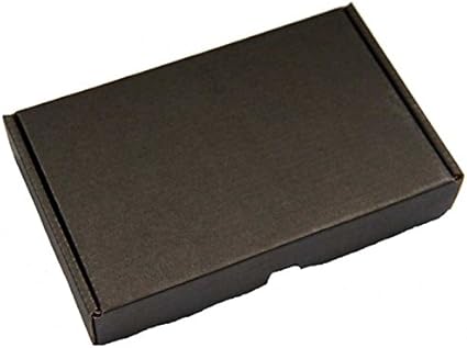 5 cajas de cartón pequeñas planas S Post-versand de color negro 17 x 10 x