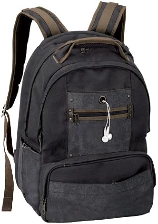 eco friendly black backpack