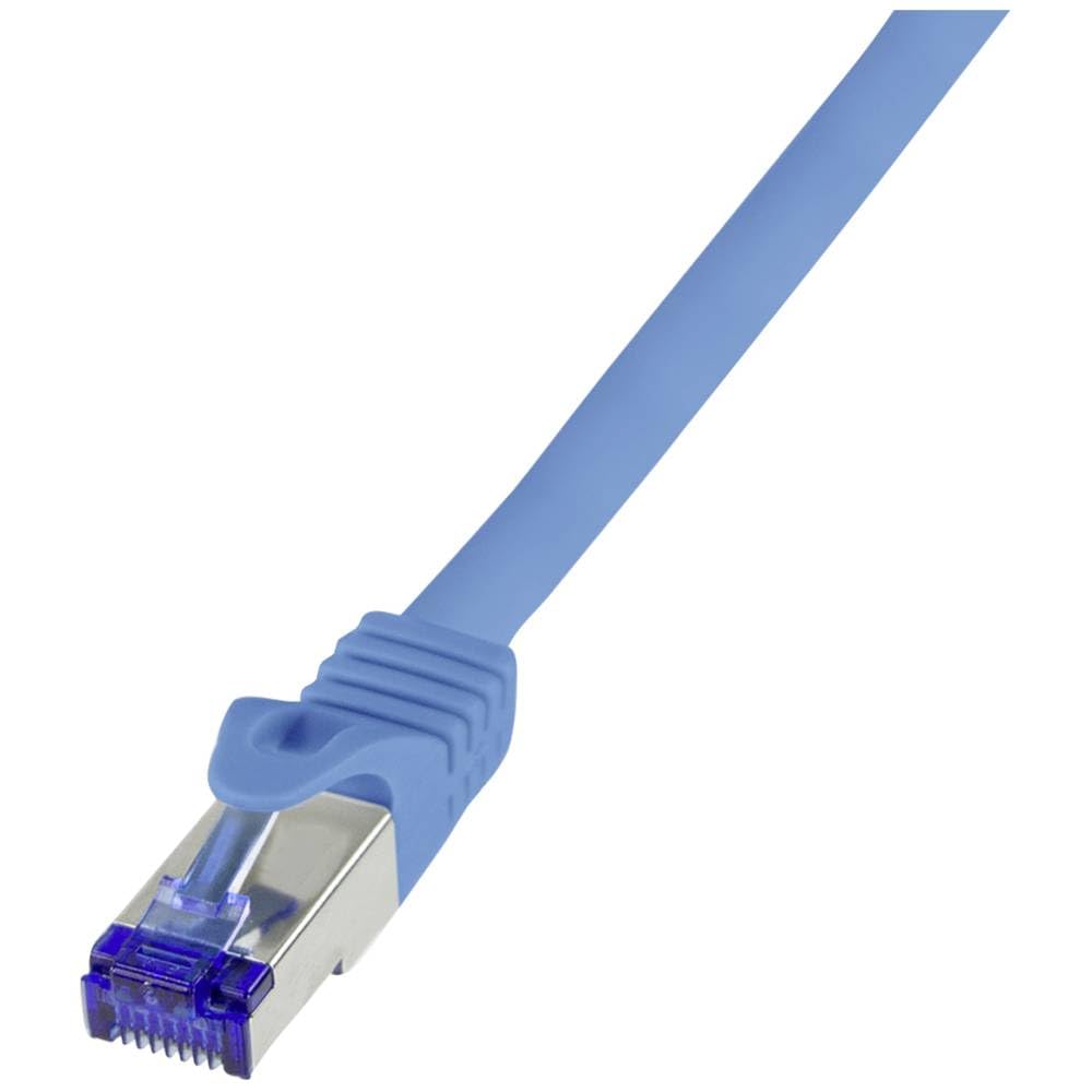 LogiLink 3m Cat6a S/FTP (S-STP) Blue Ethernet Network Patch Cable - C6A066S