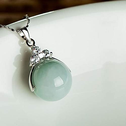 emerald class transport bead necklace pendant chain women girls clavicle s925 silver pendants jade Fashion model passepartout (jade green beans