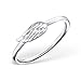 Pro Jewelry 925 Sterling Silver Angel Wing Above Knuckle Ring Mid Finger Top 6595