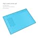 Zoostliss 13.7 x 9.8 inch Screw Repair Mat Heat Insulation Silicone Repair Tools Pad Desk Mat Maintenance Platform BGA Soldering Repair Station with Screw Keeper