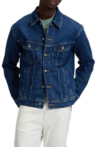 Lee Relaxed Rider Jacket Giacca, Indigo Warp, XXL Uomo