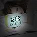 FIVE 0 EIGHT Digital Talking Alarm Clock with 4.5'' Display, Smart Backlight, 3 Alarms,7 Ring for Desk, Shelf, Table, Bedroom
