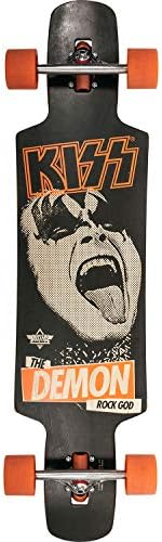 Dusters California Skateboards Kiss LB Black/Orange Longboard Complete Skateboard - 9.5" x 38.5"