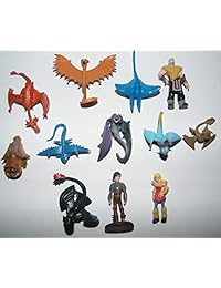 How To Train Your Dragon – Set de 12 figura Cake Toppers/Cupcake Party Favor decoraciones con 9 Dragones, Hipo, Astrid Y algunos charcters nuevo.