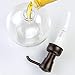 mDesign Round Glass Refillable Liquid Soap Dispenser Pump Bottle for Bathroom Vanity Countertop, Kitchen Sink - Holds Hand Soap, Dish Soap, Hand Sanitizer, Essential Oils - 2 Pack - Clear/Bronze