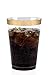 50 Gold Rimmed Clear Hard Plastic Cups | 12 oz. Fancy Disposable Tumblers (50-Pack) by Bloomingoods