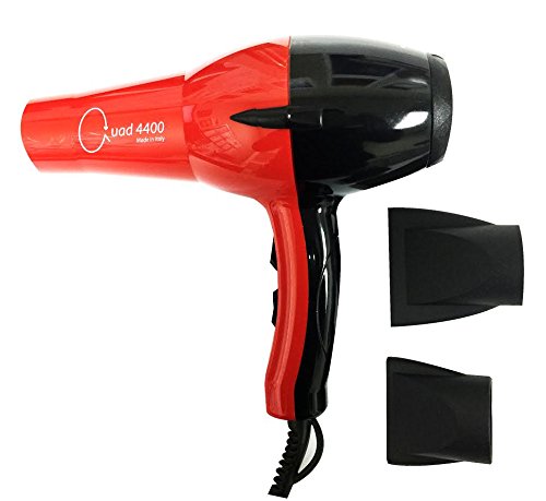 Click Here to See More Images Quad Power 4400 by Turbo Power, Made in Italy, Ceramic & Ionic Professional Hair Dryer, 1900 Watts