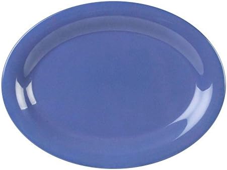 Restaurant Essentials Coleur 12 in. x 9 in. Platter in Purple (12-Piece)