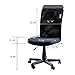 IDS Home Office Chair Mesh Ergonomic Mid-Back Armless Executive Computer Table Desk Task Chair with Lumber Support, Black, 21.3 x 17 x 34-38.5 inches, (MLM-18507)