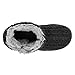 Dearfoams Womens Memory Foam Sweater Knit Bootie Slippers, L, Black Marl